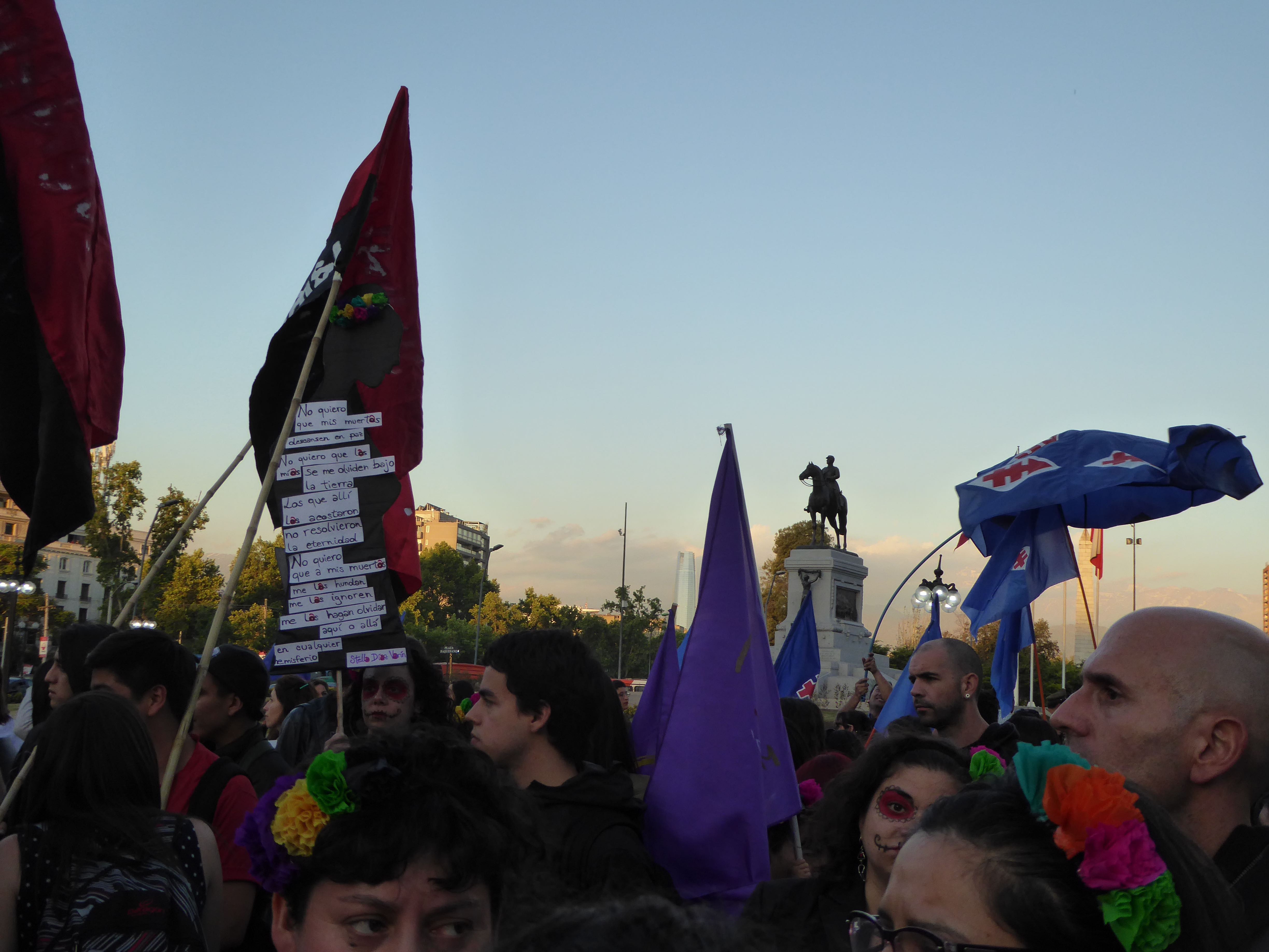#25NOV en Santiago de Chile con la Marcha Mundial de las Mujeres