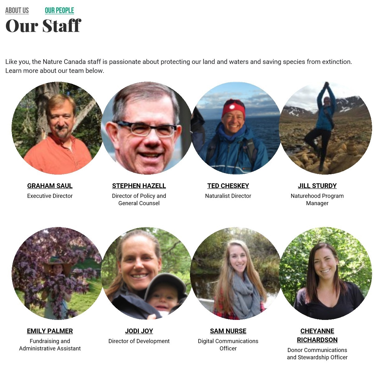 Nature Canada staff