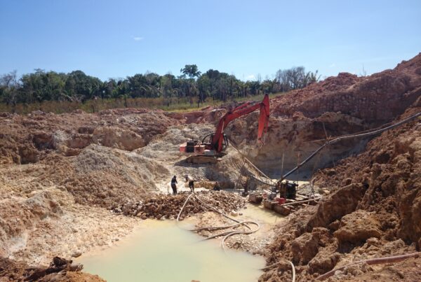 Mining for gold in Suriname